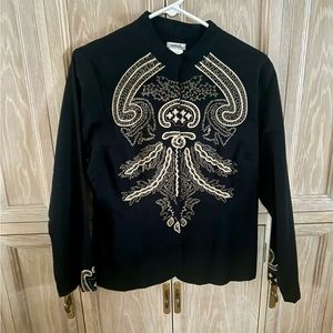 Rare Find: Vintage 1990s Harve Bernard Embroidered Indian-Inspired Jacket
